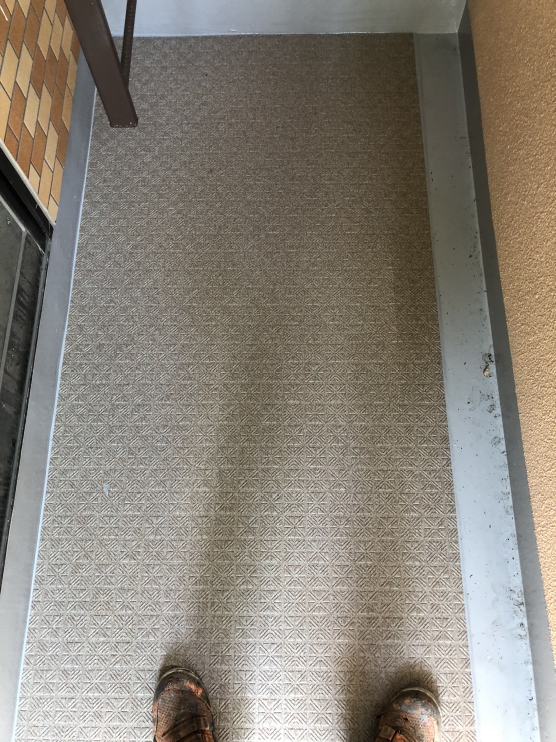 神戸市で長尺シート防水の施工