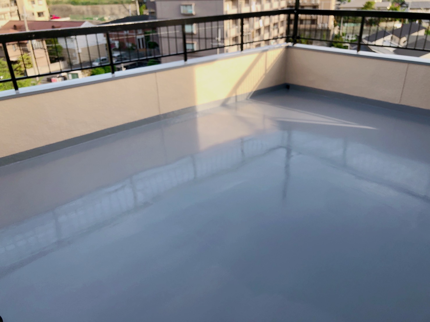 大阪府でウレタン防水工事をしました(*^^*)